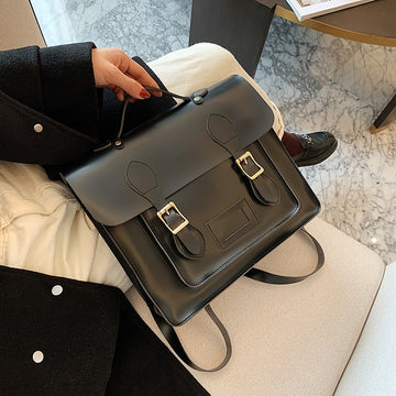 Vintage Large capacity Women Backpack 2021 PU LeatherWomen's Shoulder Bag High Quality Travel Books Rucksack School Backpacks